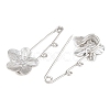 Peach Blossom 304 Stainless Steel Safety Pins Brooch Findings SA-CBA098D-14B-P02-2