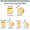 CREATCABIN 150Pcs 3 Style Brass Beads KK-CN0002-71G-2