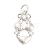 Brass Micro Pave Cubic Zirconia Pendants KK-H527-06A-P-1