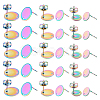 42Pcs 3 Size 304 Stainless Steel Stud Earring Findings STAS-DC0011-81-1