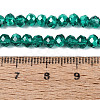 Transparent Electroplate Glass Beads Strands X1-EGLA-Q131-01A-02-4