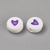Acrylic Enamel Beads LS-OACR-WH0003-04G-1