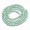 Electroplate Glass Beads Strands EGLA-A034-P10mm-B16-2