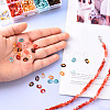 800Pcs 4 Colors Oval Acrylic Linking Rings DIY-YW0002-39-4