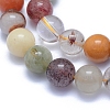 Natural Rutilated Quartz Beads Strands G-L552H-05C-2