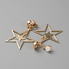 Brass Clip-on Earrings EJEW-WH0019-29G-2