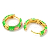 Rack Plating Brass Hoop Earrings EJEW-C102-43G-02-2