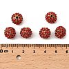 Alloy Rhinestone Beads RB-A034-10mm-A21G-2