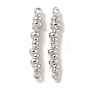 Brass Chip Beaded Connector Charms KK-P284-08P-1