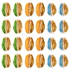 18Pcs 3 Colors Enamel Cowrie Shell Beads SSHEL-FS0001-03-1