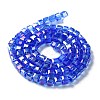 Electroplate Glass Beads Strands EGLA-R030-6x6mm-12-3