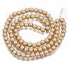 Electroplate Non-magnetic Synthetic Hematite Bead Strands X-G-Q466-4mm-04-2