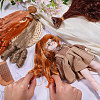 4Pcs 4 Colors High Temperature Fiber Long Flat Curly Hairstyle Doll Wig Hair DOLL-GL0001-04B-5