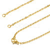 304 Stainless Steel Cable Chain Necklace Making STAS-T040-PJ209-2-36-1
