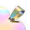 304 Stainless Steel Mirror Polished Finish Stamping Blank Tag Pendants STAS-F214-02M-3