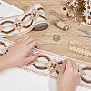 Ethnic Style Polyester Rhombus Jacquard Ribbon OCOR-WH0101-19A-3
