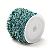Brass Enamel Curb Chains CHC-C003-13G-06-4