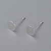 304 Stainless Steel Stud Earring Findings STAS-H436-24S-6mm-1