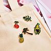 10Pcs 10 Style Alloy Enamel Brooches JEWB-SZ0001-09-6