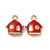 304 Stainless Steel Enamel Pendants LS-STAS-Q363-06G-1