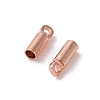 Brass Cord Ends KK-F768-04RG-2