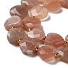 Natural Sunstone Beads Strands G-B044-B09-01-4