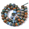 Handmade Frosted Lampwork Beads Strands LAMP-T007-07E-2