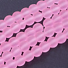 Baking Paint Transparent Glass Bead Strands GLAA-S031-6mm-20-1