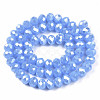 Electroplate Glass Beads Strands X-EGLA-A034-J8mm-A02-3