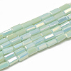 Electroplate Glass Beads Strands EGLA-Q101-B07-1