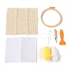 DIY Cotton Cup Mat Punch Needle Kits DIY-K032-38B-2
