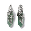Natural Green Aventurine Pendants G-E059-02AS-04-2