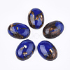 Assembled Synthetic Imperial Jasper and Bronzite  Cabochons G-S329-080B-1