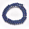 PVD Vacuum Plating Magnetic Synthetic Hematite Beads Strands G-I276-02C-6mm-2