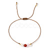 Natural Agate Beads Braided Bead Bracelets for Women LN7466-5