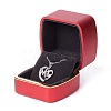 Square Plastic Jewelry Pendant Boxes OBOX-F005-02B-3