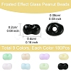 90g 9 Colors Glass Frosted Seed Beads SEED-YW0002-53A-2