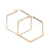 201 Stainless Steel Angular Hoop Earrings X-EJEW-F205-13G-B-1