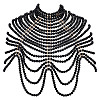 1Pc Plastic Imitation Pearl Bra Body Chain AJEW-GA0008-12A-1