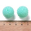 Chunky Resin Rhinestone Bubblegum Ball Beads RESI-S259-A04-3