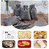25Pcs Burlap Packaging Pouches Drawstring Bags ABAG-FP0001-02-7