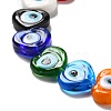 Handmade Evil Eye Lampwork Beads Strands LAMP-E023-07C-09-3