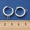 201 Stainless Steel Huggie Hoop Earrings Findings STAS-A167-01T-S-3