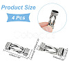 4Pcs Tibetan Style Stainless Steel Connector Charms STAS-AR0001-97-2