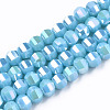 Electroplate Glass Beads Strands EGLA-S194-01A-A-3