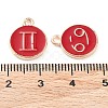 Alloy Enamel Pendants ENAM-S124-01B-07-4