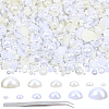 5400Pcs 12 Styles Half Round ABS Plastic Imitation Pearl Cabochons OACR-PA0001-18-1