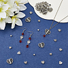 60Pcs 6 Styles Tibetan Style Alloy Beads TIBE-SC0002-44-3