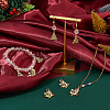 8Pcs 2 Styles Brass with Cubic Zirconia Pendants KK-FH0008-18-5