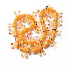 Autumn Theme Handmade Lampwork Beads Strands LAMP-T017-10-2